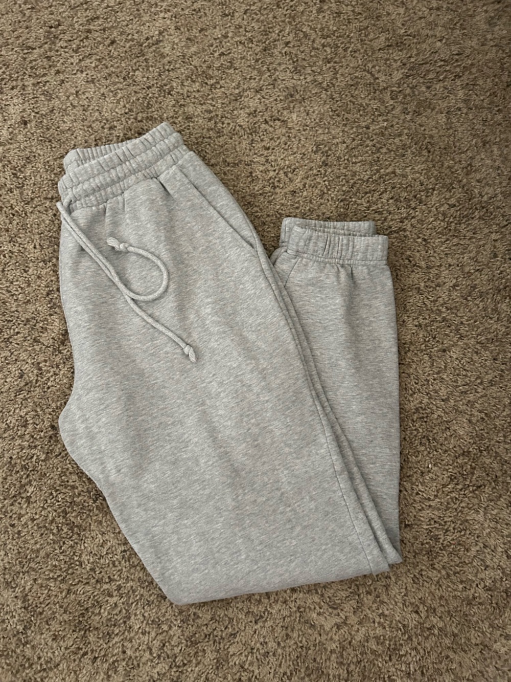 Gray Drawstring Sweatpants